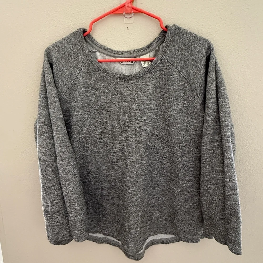 Orvis Gray Long Sleeve Wide Neck Pullover M - Picture 3 of 4